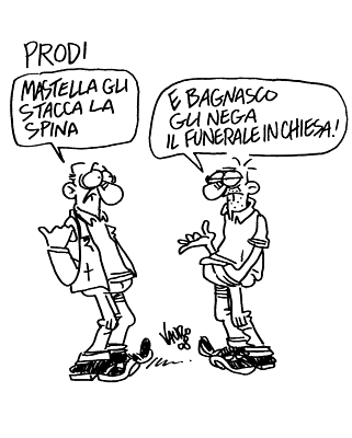 Vignetta di Vauro del 22 gennaio 2008